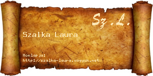 Szalka Laura névjegykártya
